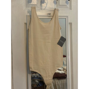 Women's Revolve x Yummie by Heather Thomson Nude Nylon Thong Bodysuit
Size S/M